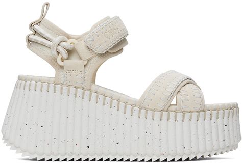 chloe white shoes|chloe nama platform.